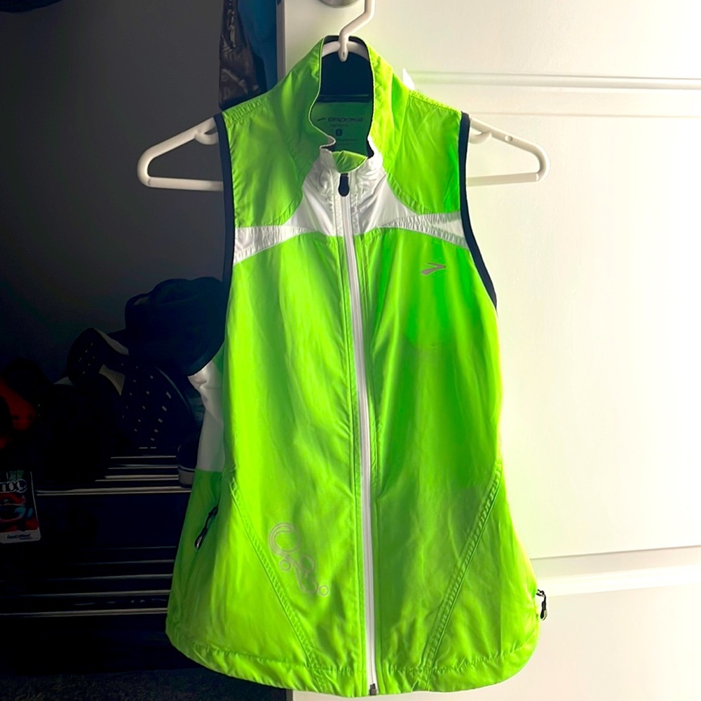 Brooks women’s size small reflective vest for running/biking, etc at night.